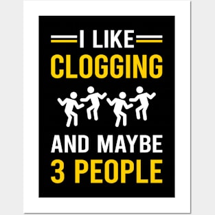 3 People Clogging Clog Dance Clogger Posters and Art